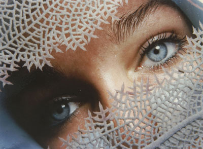 AQUAWOMAN "FOR YOUR EYES ONLY" -  SEA FAN at 80 feet/26 meters - Cuba ~ id# aquawoman NP000a